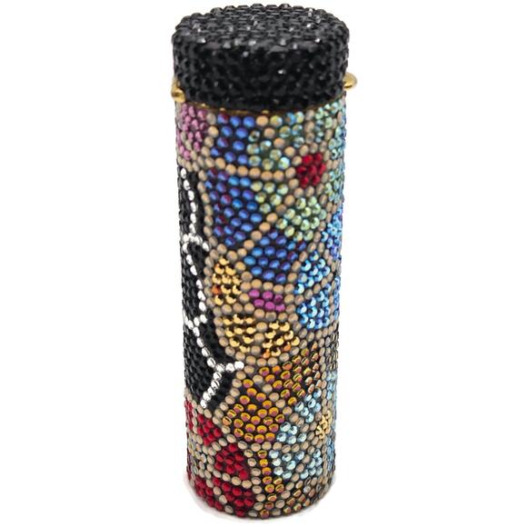 Judith Leiber Crystal Life Saver Candy Mint Container Retired Multicolor Rare - Picture 1 of 16